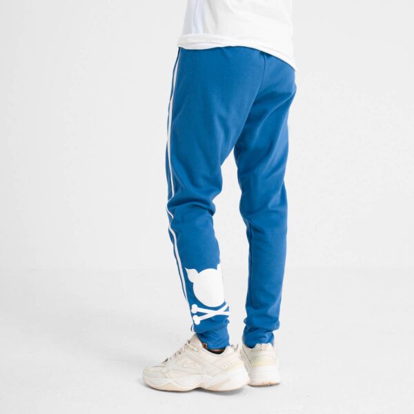 "Crooked" Navy Track Pants