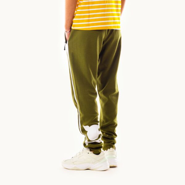 "Crooked" Olive Track Pants