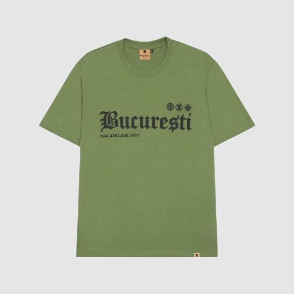 "Bucuresti" Olive T-Shirt
