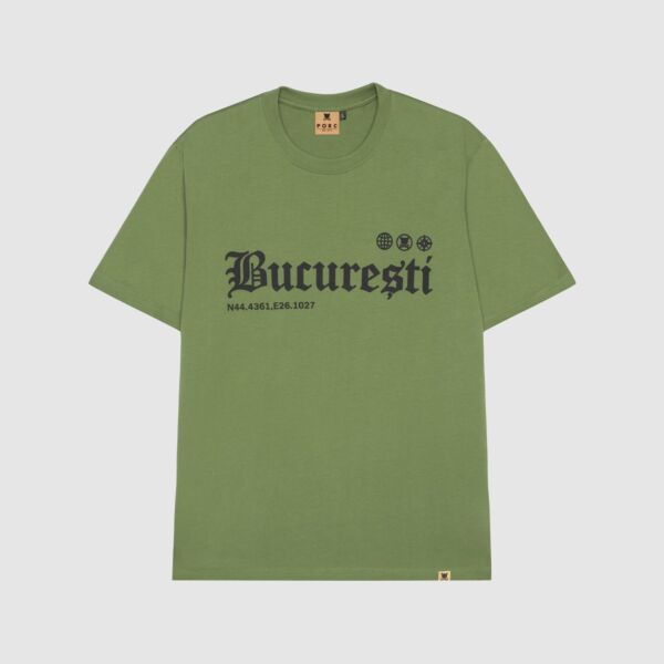 "Bucuresti" Olive T-Shirt