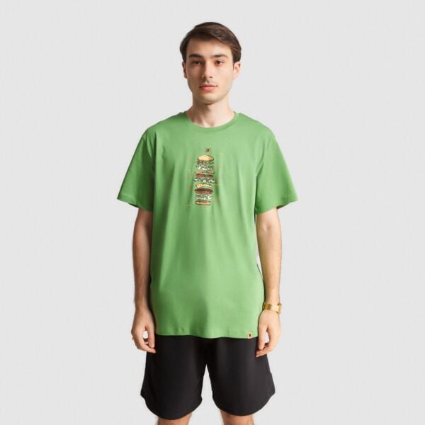 "Burger" Green T-Shirt
