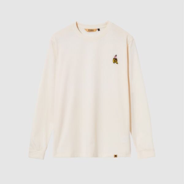 "Banana" Off White Longsleeve T-Shirt
