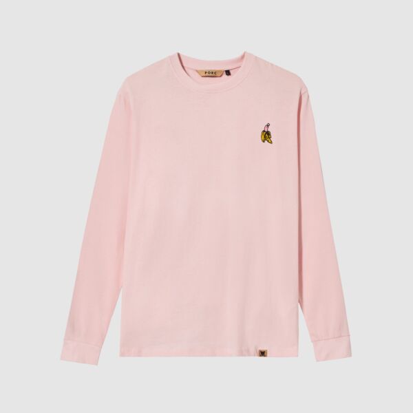 "Banana" Pale Rose Longsleeve T-Shirt