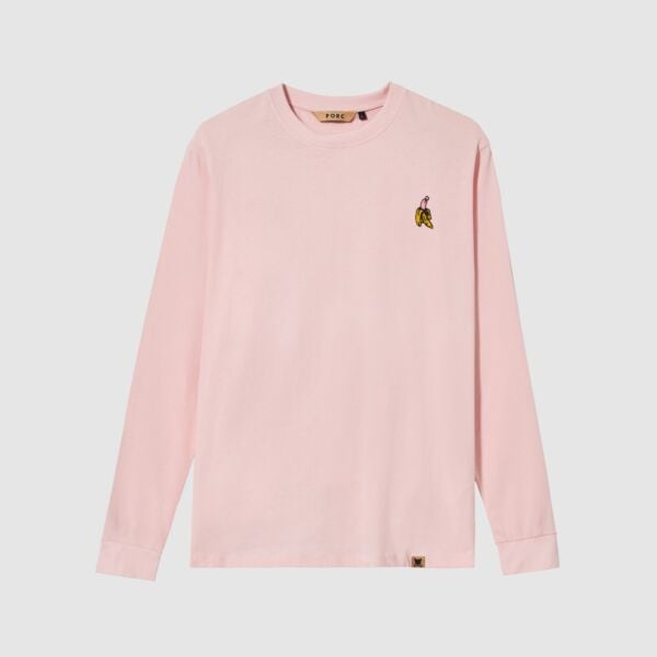 "Banana" Pale Rose Longsleeve T-Shirt