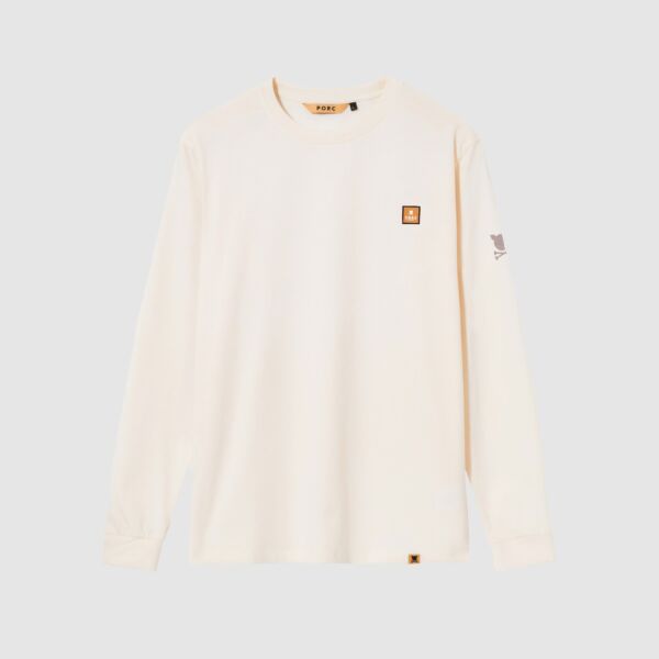 "Digital" Off White Longsleeve T-Shirt