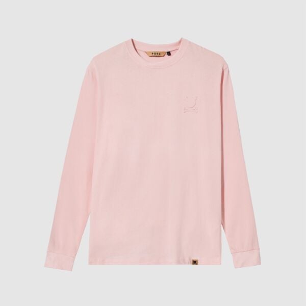 "Essential Logo" Pale Rose Longsleeve T-Shirt