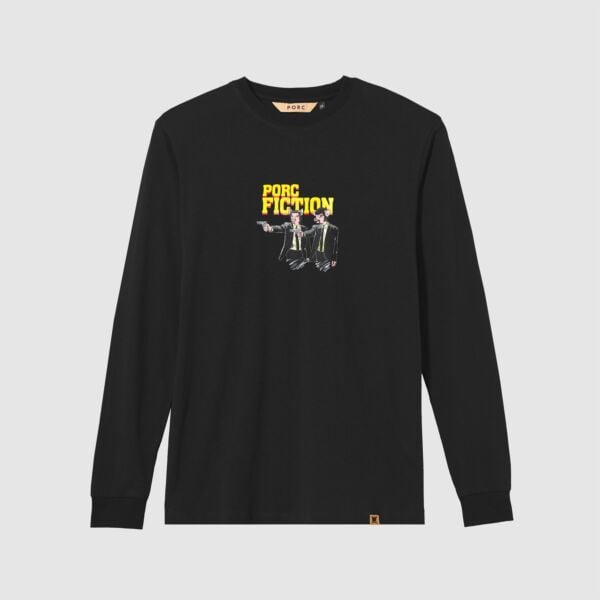 "Fiction" Black Longsleeve T-Shirt