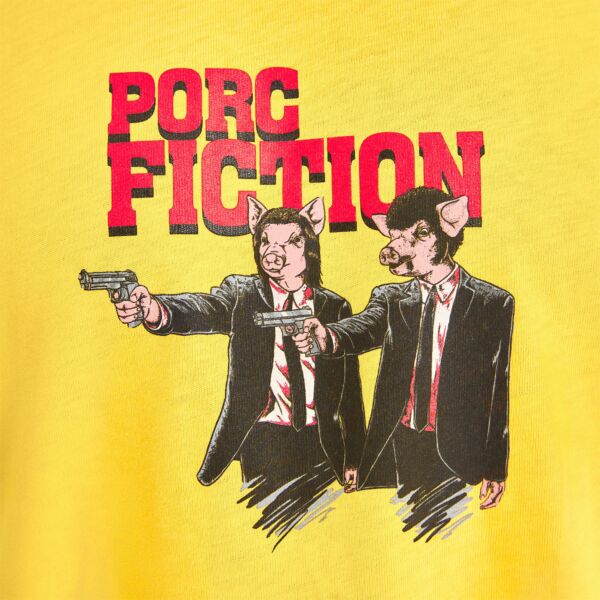 "Fiction" Mustard Longsleeve T-Shirt