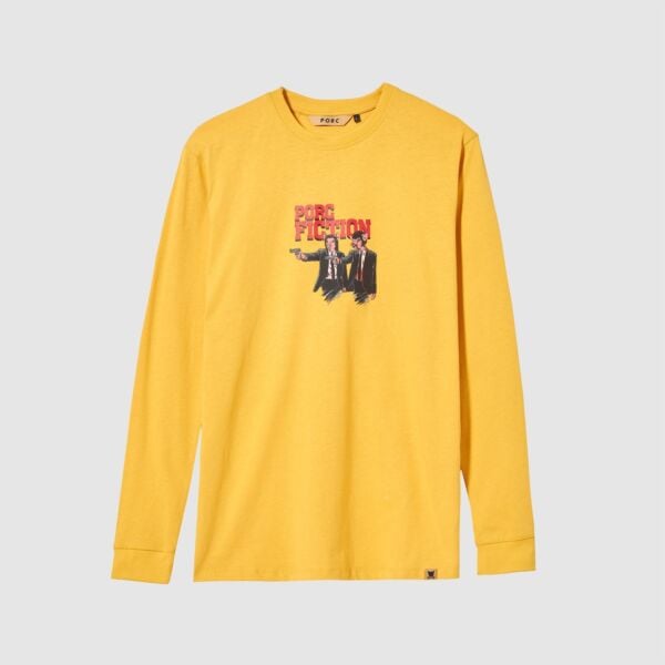 "Fiction" Mustard Longsleeve T-Shirt