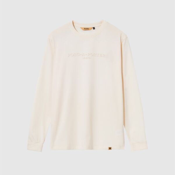 "Mark" Off White Longsleeve T-Shirt
