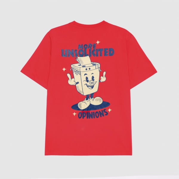 "More Unsolicited Opinions" Red T-Shirt