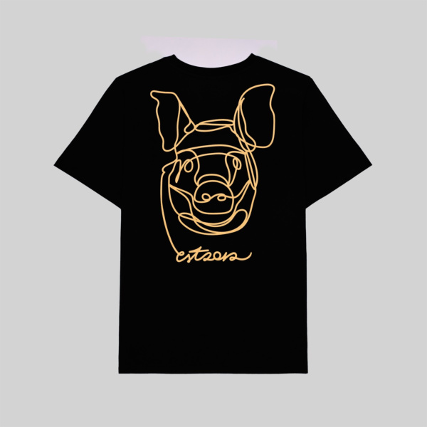 "One Liner" Black T-Shirt