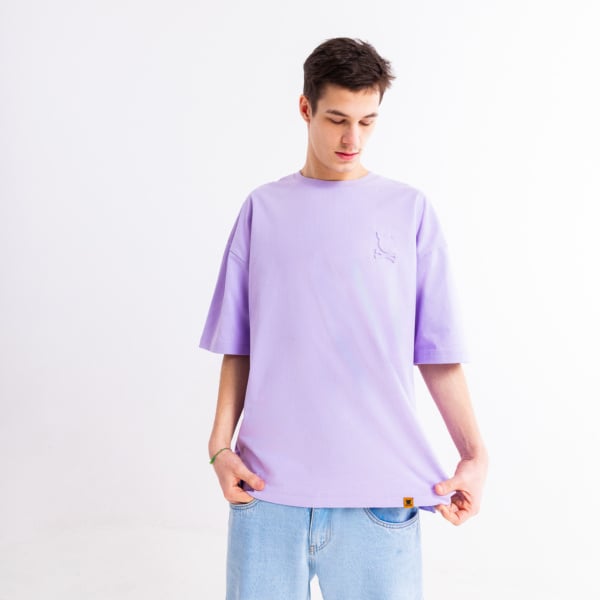 "Impression" Oversized Lilac T-Shirt