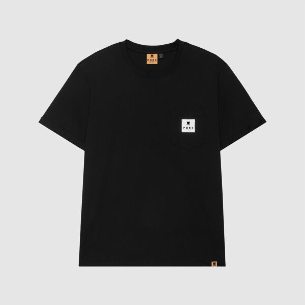 "Reflective Label" Black T-Shirt