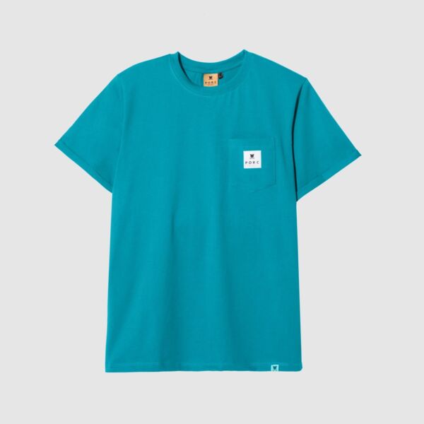 "Reflective Label" Teal T-Shirt