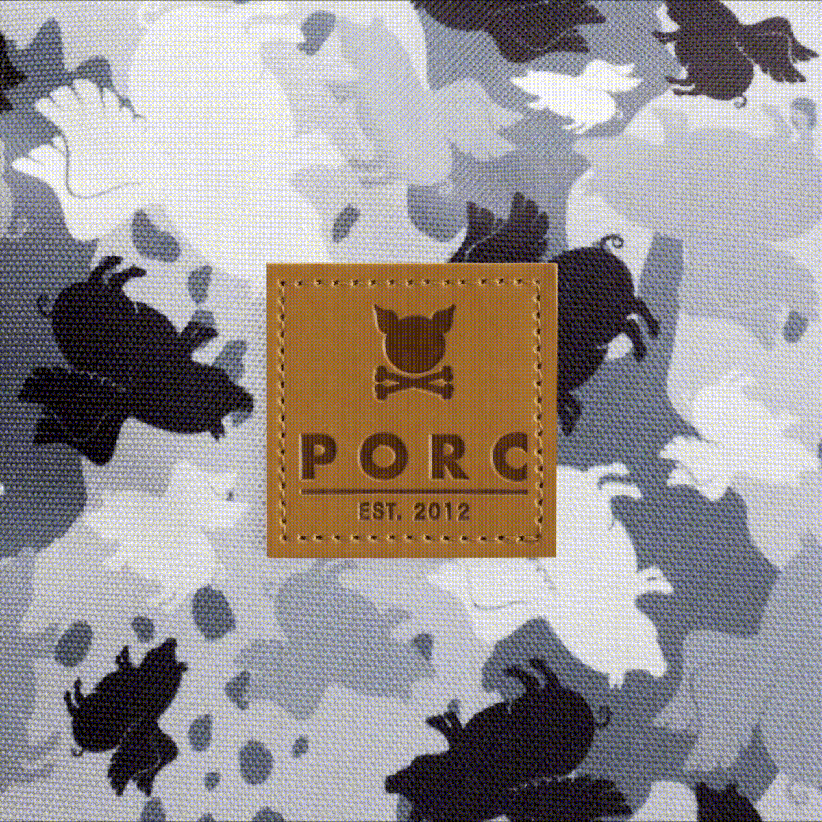 "Camouflage" Grey Hip Bag